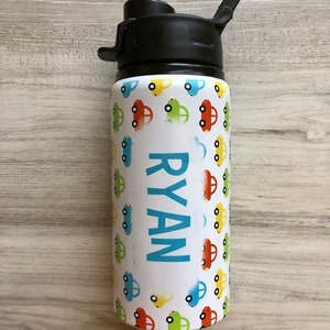 Personalized Summer Kids Water Bottle Water Bottles Personalized Water Bottle with Name Personalized Back to School image 2