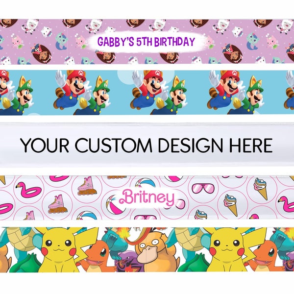 Custom Themed Slap Bracelets | Printed Party Favor Slap Bracelets