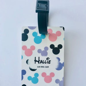 Personalized Disney Inspired Luggage Tags Disney Bag Tags Monogramed ...