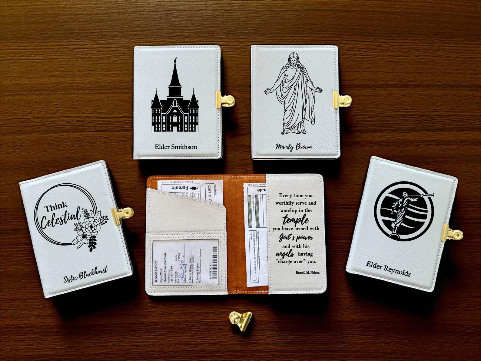 Recomment Gift Custom Etched Temple Recommend Holder – LDS, Personalized Gift - Etsy