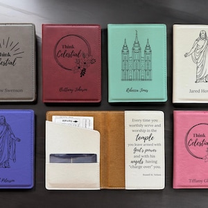 Le BLANC est de nouveau disponible ! Recommandation du temple LDS personnalisée gravée et organisateur d'ordonnances du temple - L'original