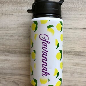 Personalized Summer Kids Water Bottle Water Bottles Personalized Water Bottle with Name Personalized Back to School image 5