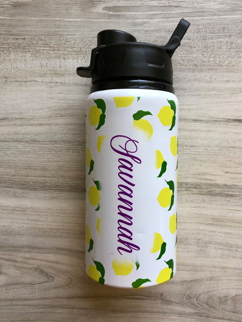 Personalized Summer Kids Water Bottle Water Bottles Personalized Water Bottle with Name Personalized Back to School image 5