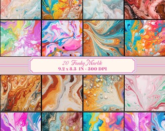150 Marble Digital Paper Pack Seamless Patterns Backgrounds Scrapbooks ...