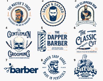 Custom Barber Shop Logo Design Professional Men's Grooming Branding ...