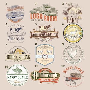 custom farm logo | Ranch Logo Design | Professional Logo | vintage rustic logo design