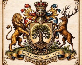 coat of arms family crest custom personalized heraldic emblem