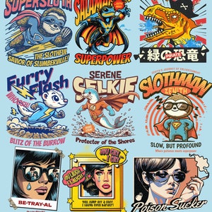 Comic Pop Art Graphic Design PNG, Vibrant Cartoon Style Artwork, Digital Download, 40+ Graphic Design high quality