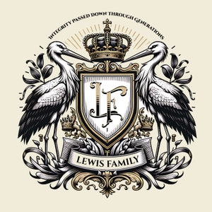 monogram logo, family crest shield - coat of arms custom - coat of arms svg. png . eps. pdf