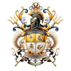 Coat Of Arms | family crest | Heraldry logo| gift for her, him | custom logo design