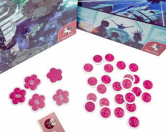 Redesigned 3D tokens for Race of the Galaxy - Prestige (expansion)