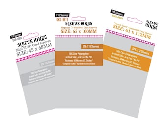 Sleeve Kings card sleeve set for 7 Wonders Duel with Pantheon & Agora