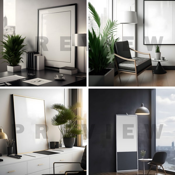 Office Photo Mock-up Bundle | PSD Smart Objects | PNG | Instant Download | Fast Editing | 16 Unique Images [Office Series]