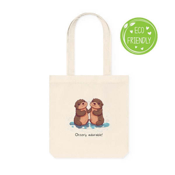 Bolsa ecológica de nutria para adultos / Bolsa de tela reciclada / Regalos de nutria / Regalos para mujeres / Regalos para adolescentes