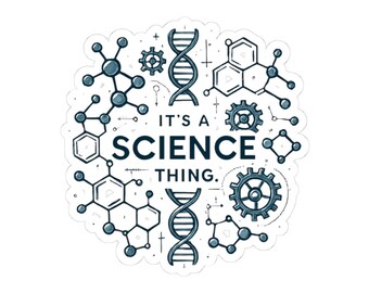 Sticker is een wetenschapsding | Uitrusting voor DNA-molecuulchemie