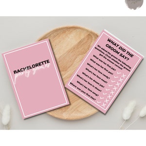 Bachelorette Party Games Digital Template, Bachelorette Weekend,  Printable Itinerary, Instant DIY  #T11S4