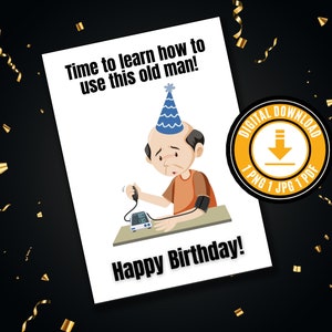 Funny Birthday Card Printable For Him Funny Birthday Gift For Him Funny Birthday Card Funny Birthday Gifts For Him Funny Birthday Card Dad