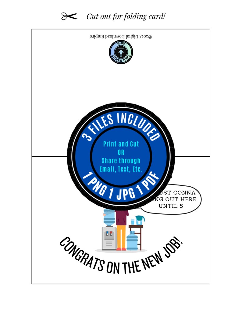 Funny New Job Card Printable Download Funny New Job Gift for - Etsy