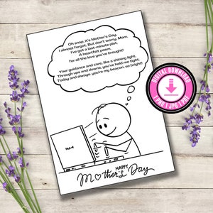 Funny Mother's Day Card Printable Mothers Day Card Gift Printable Last Minute Gift Funny Mothers Day Gifts Funny Digital Download For Mom