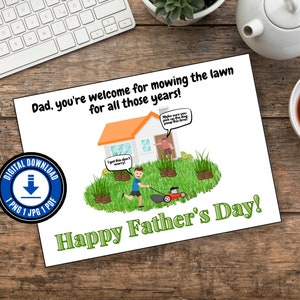 Funny Father&#39;s Day Card Printable Funny Fathers Day Card From Son Father&#39;s Day Gift From Son Fathers Day Gift From Daughter Fathers Day Card