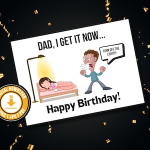 Funny Birthday Card For Dad Printable Funny Birthday Card From Daughter Birthday Gift From Daughter Birthday Gifts Birthday Card Printable
