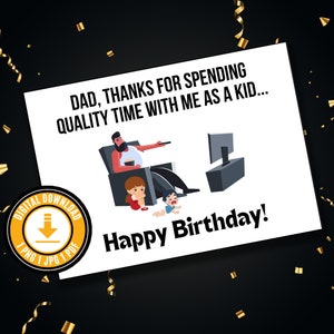Funny Birthday Card For Dad Printable Funny Birthday Card From Son Birthday Gift From Son Birthday Gift From Daughter Birthday Card Dad