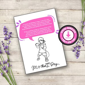 Tarjeta divertida del Día de la Madre Tarjeta imprimible del Día de la Madre Regalo imprimible Regalo de último minuto Regalos divertidos del Día de la Madre Tarjeta divertida del Rap del Día de la Madre