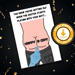 Funny Birthday Card Printable For Him Funny Birthday Gift For Him Funny Birthday Card Funny Birthday Gifts For Him Funny Birthday Card Dad