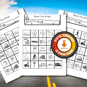 Road Trip Bingo Printable Activity For Kids Fun Road Trip Bingo Cards Activity Download Fun Road Trip Activities Bingo Game For The Car Ride