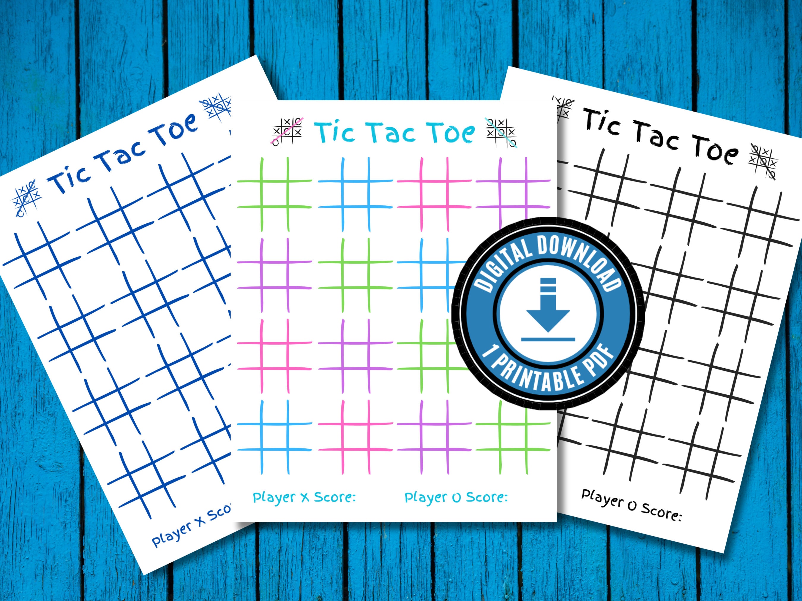 Tic Tac Toe Game Sheets Printable Download for Kids Fun Printable Road