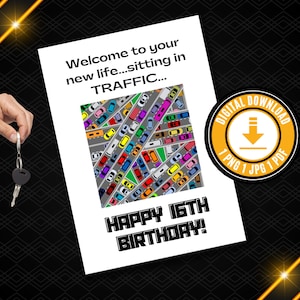 Lustige 16. Geburtstag Karte druckbare Lustige Geburtstagsgeschenk für Sie Lustige 16. Geburtstag Karte Download Lustige 16. Geburtstag Geschenke für Sie/Sie