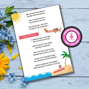 Geburtstagskarte Gedicht für Mama Geburtstagsgeschenk druckbare Gedicht Geburtstagskarte Geschenk für Mama Gedicht Digitaler Download Geburtstagsgeschenke für Mama druckbare