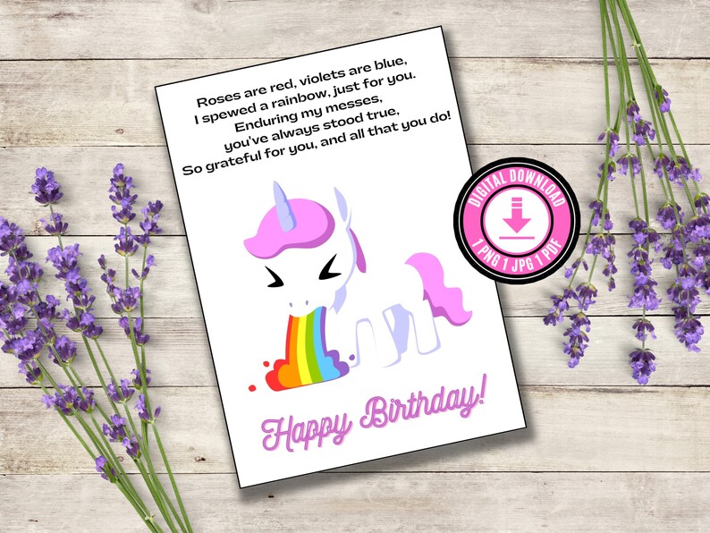 Funny Birthday Card Printable for Mom Birthday Printable Card - Etsy