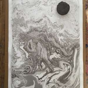 Original Suminagashi Artwork