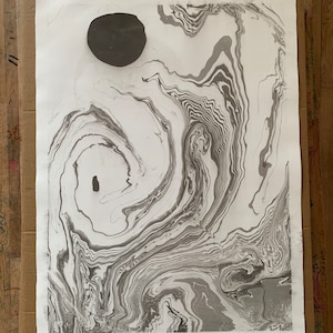 Original Suminagashi Artwork