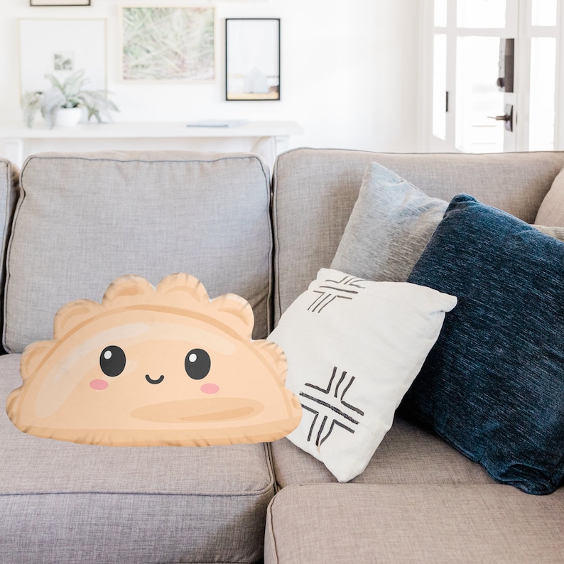 Pierogi Dumpling Pillow | Kawaii Food Throw Pillow | Foodie Gift ...
