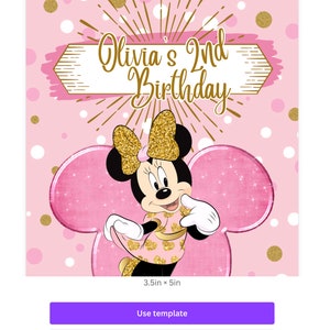 Minnie Caprisun Template