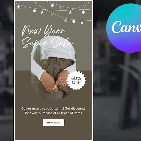 Roderik Online - New Year Super Sale Instagram Story - Social Media Story Template