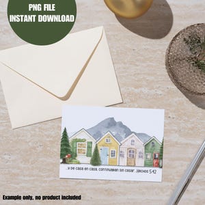 Clip art ESPAGNOL de maison à maison, fichier PDF numérique png de l'école pionnière 2025, imprimable, nouvel éditeur, cadeaux JW, téléchargement impression, témoin de Jéhovah