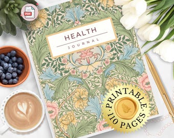 Health Journal, Printable Pages, Weight Tracker, Medical Records, Chronic Illness, Blood Pressure,Medical History Planner,Medication Tracker