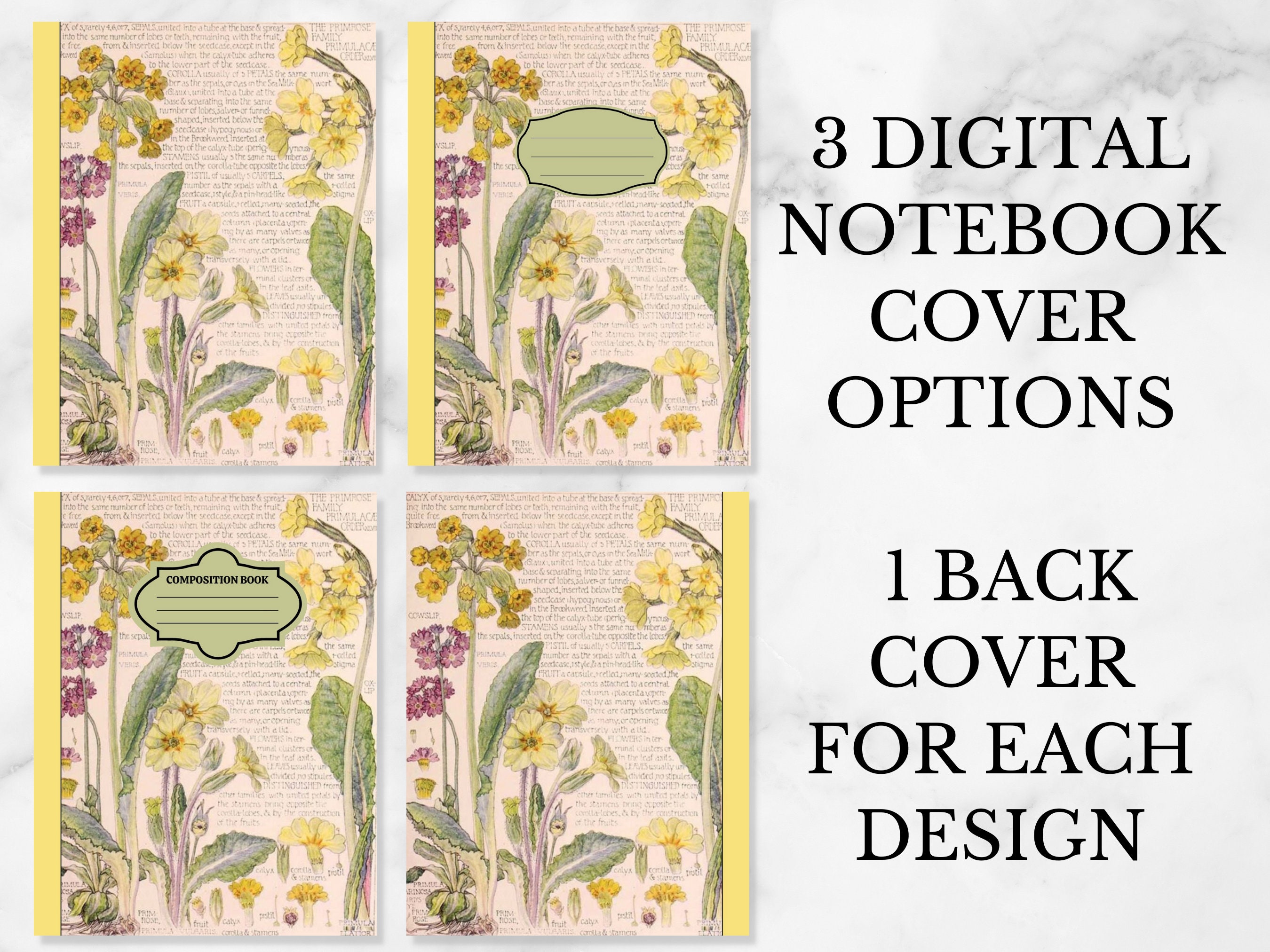60 Digital Goodnotes Notebook Covers Pages Stickers, iPad Planners ...