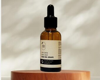 Aceite facial antiedad para piel seca de uva