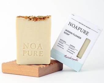 Jabón de flor de jazmín / Jabón natural hecho a mano