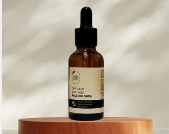 Aceite facial antiedad para piel seca con karité