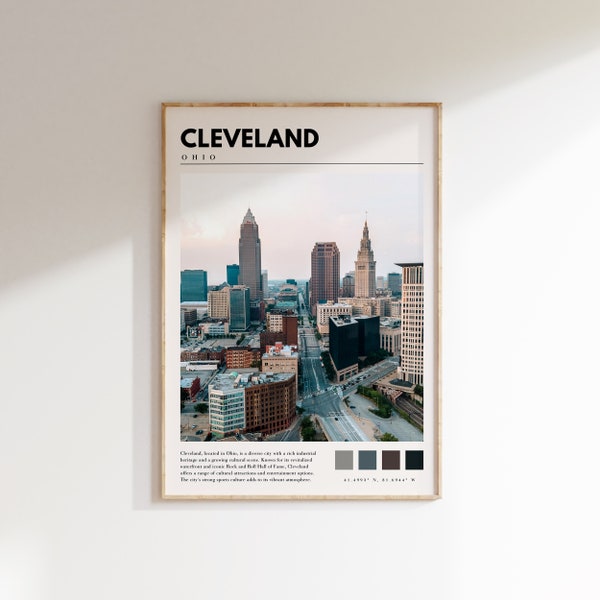Cleveland Ohio Wall Art Etsy