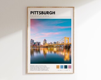 Pittsburgh Wall Print | Pittsburgh Pennsylvania Poster | Pittsburgh City Photo | Pittsburgh Wall Art | P #199