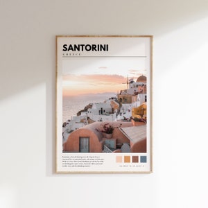 Santorini Art Print | Santorini Greek Islands Wall Art | Santorini Oia Poster | Santorini Photo | Santorini Greece | P #028 image 1