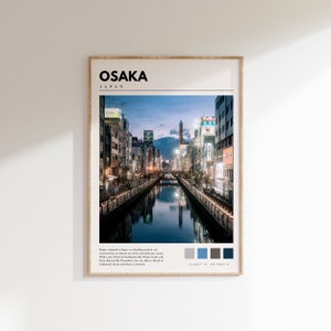 Osaka Japan Print | Japan Wall Art | Osaka Photo Poster | Japanese Decor | Osaka Travel Print | P #129