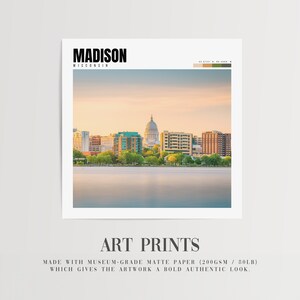 the cover of madison magazine with a picture of a city