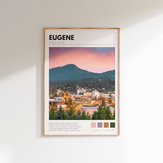Eugene Print | Eugene Oregon Wall Art | Eugene Poster | Eugene Photo | Eugene Artwork | P #104